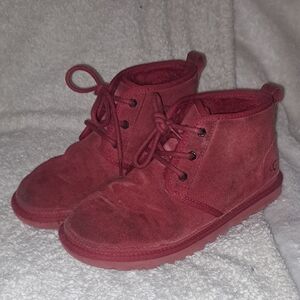 UGG Red Suede Chukka Boots